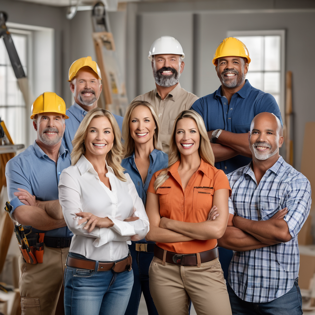 Home improvement professional team member portrait