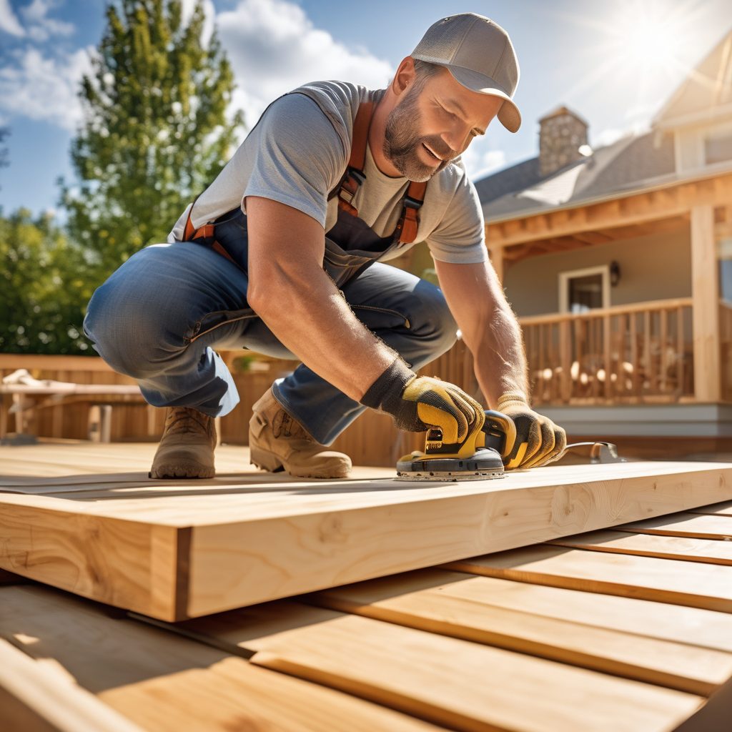 Expert deck building project showcasing skilled construction techniques